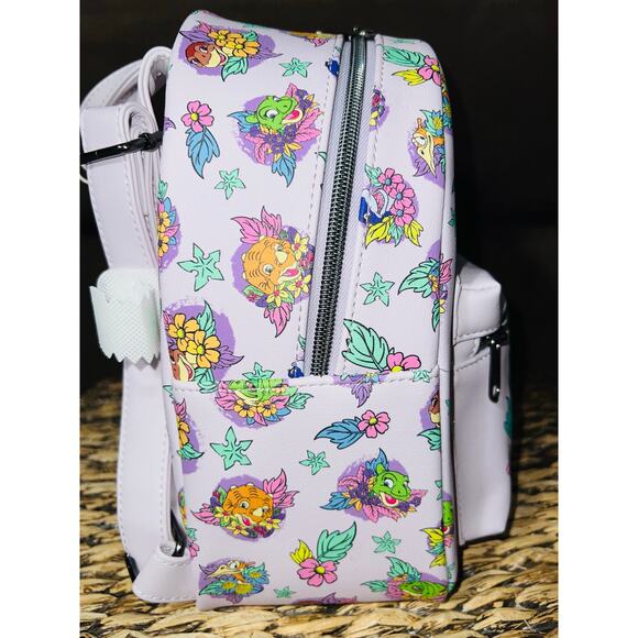 Loungefly The Land Before Time Dinosaurs Floral Mini Backpack - Picture 4 of 5